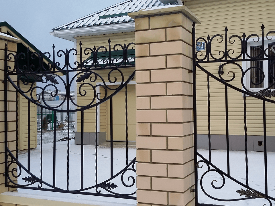 Кованый забор, ул. Лесопарковая